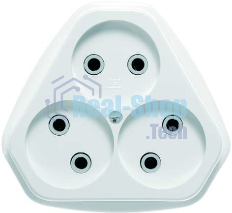 Розетка Кунцево-Электро 3-м СП 10А IP20 РС10-394