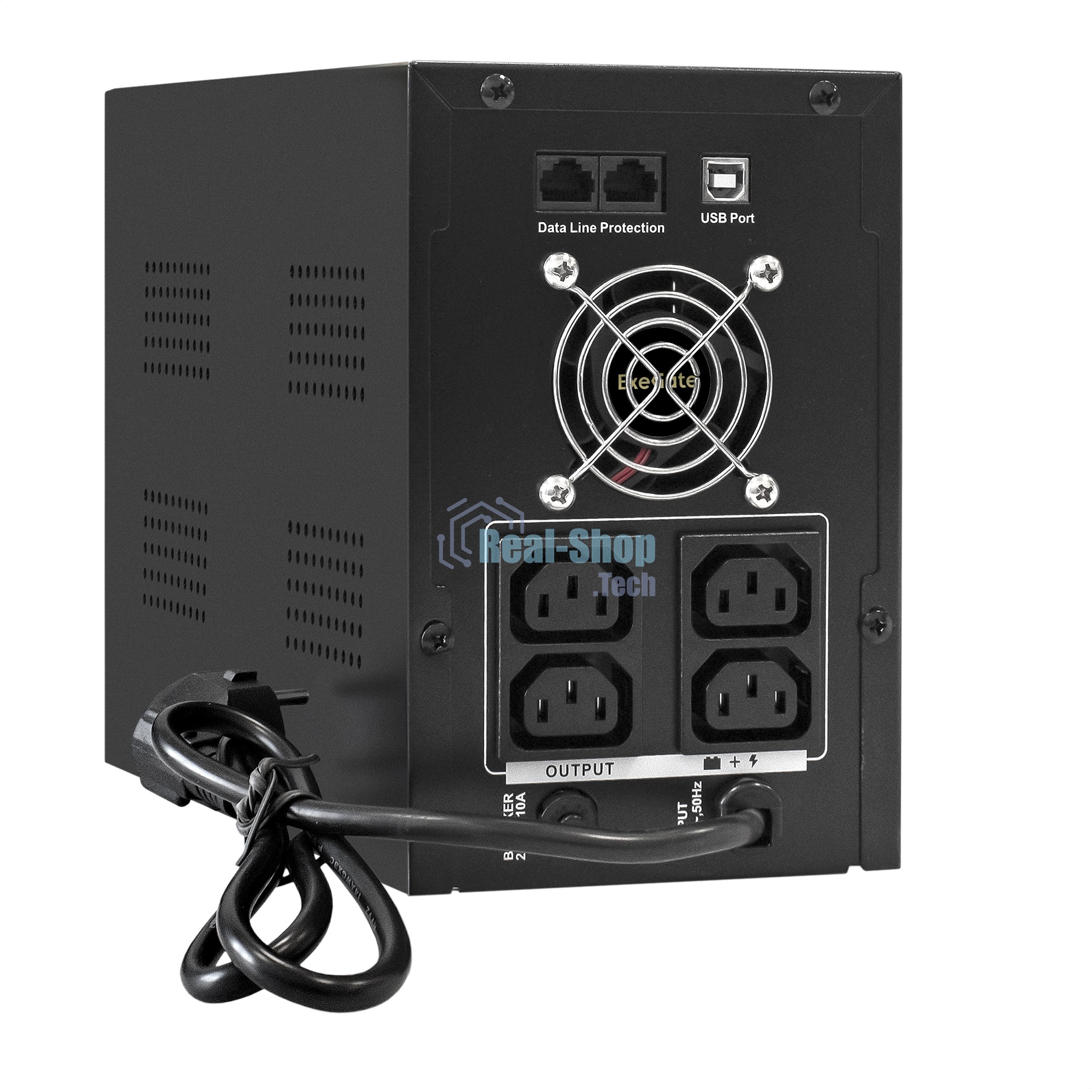 Источник бесперебойного питания ExeGate EX292608RUS SpecialPro UNB-2000.LED.AVR.4C13.RJ.USB 2000VA/1200W, LED, AVR,4*C13, RJ45/11,USB, металлический корпус, черный