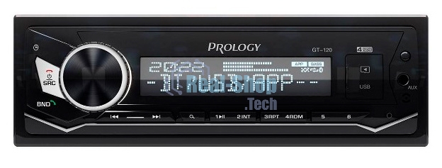 Автомагнитола Prology GT-120, 1 DIN, Bluetooth, USB Type-A, AUX