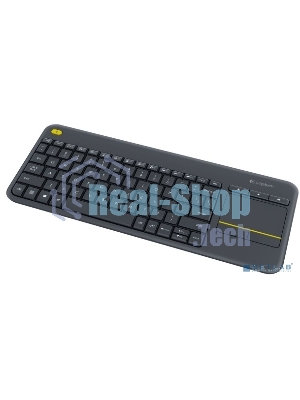 Клавиатура Logitech K400 Wireless Touch Plus беспроводная, радиоканал, чёрный