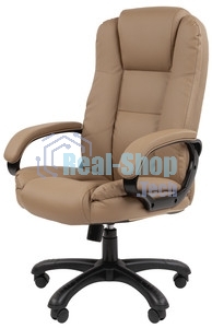Кресло Chairman Home 600 бежевый, ткань, 120 кг