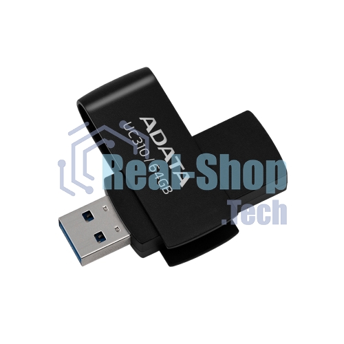 Флешка USB ADATA UC310 (UC310-64G-RBK), 64Gb, USB 3.2, R/W 100/30, черный