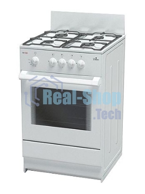 Плита газовая Darina S GM 441 001 W белый/черный, конфорок 4 шт, духовка 50 л, 50 см x 85 см x 51 см