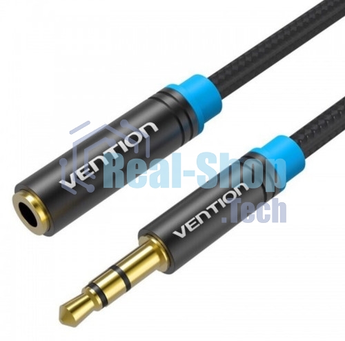Кабель Vention 3.5 Jack-3.5 Socket 2 m белый круглый 12103