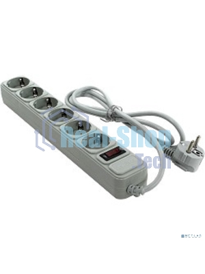 Сетевой фильтр ExeGate EX119388RUS SP-6-1.8G (6 розеток, 1.8 м, евровилка, серый)