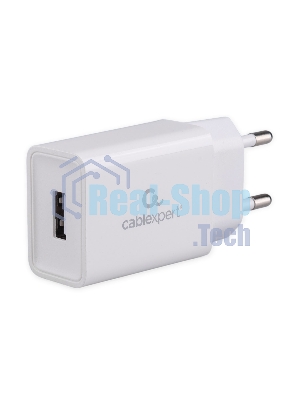 Сетевое зарядное устройство Cablexpert MP3A-PC-68, 10.5Вт, 2.1А, 1хUSB, белый, пакет