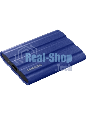 Внешний SSD Samsung T7 Shield, 1TB, USB 3.2 Gen 2 Type-C, R/W 1050/1000, синий