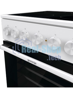 Плита электрическая Gorenje GEC5B41WG белый, конфорок 4 электрических, духовка 62 л, 50 см x 85 см x 59.4 см