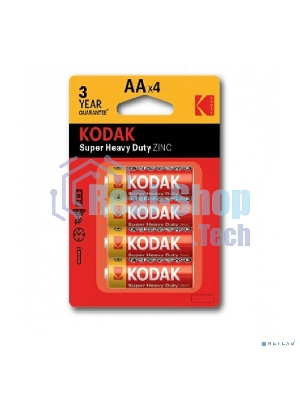 Батарейки Kodak R6-4BL SUPER HEAVY DUTY Zinc KAAHZ-4 (80/400/26400)