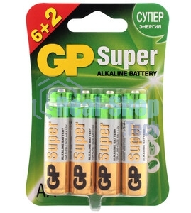 Алкалиновые батарейки GP Super Alkaline G-Tech 13А типоразмера D - 2 шт. на блистере (2 шт.)
