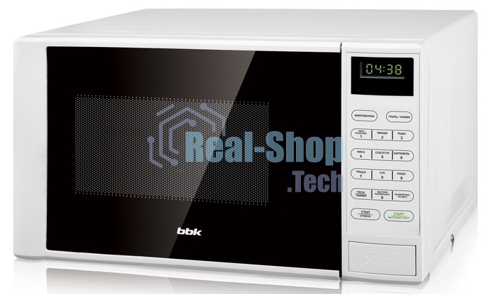 Микроволновая печь BBK 20MWG-735S/W белый, 20 л, 700 Вт, переключатели - сенсор