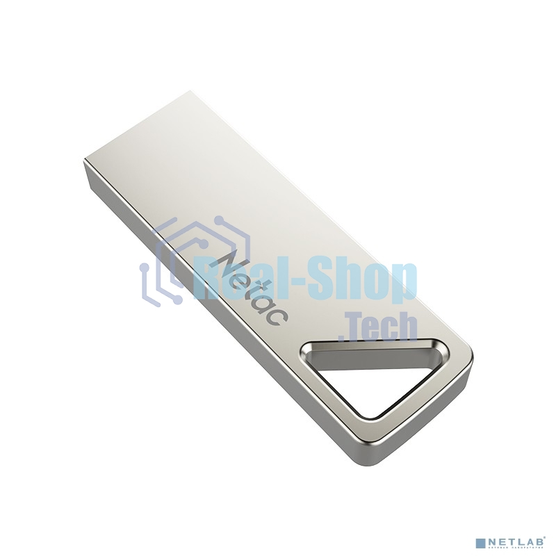 Флешка USB Netac U326 (NT03U326N-016G-20PN), 16Gb, USB 2.0, R/W 50/15, серебристый