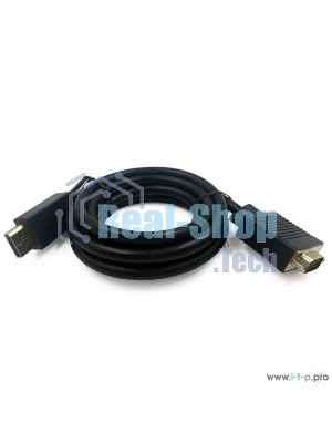 Кабель DisplayPort->VGA Cablexpert CCP-DPM-VGAM-10, 3м, 20M/15M, черный, экран, пакет