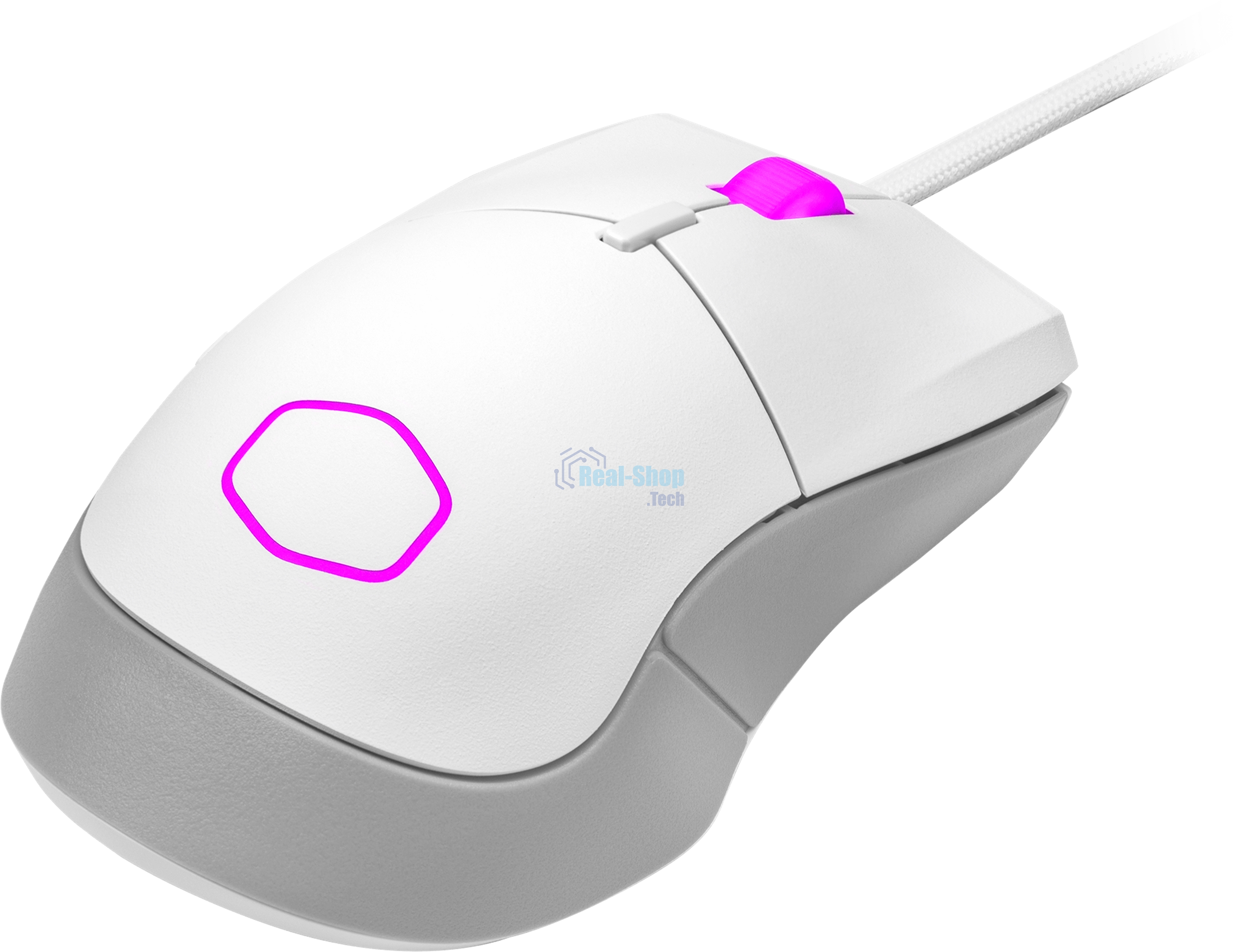 Мышь проводная Cooler Master MM-310-WWOL1 белый, 12000 dpi, USB Type-A, кнопки - 6