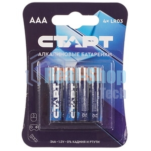 Батарейки СТАРТ LR03-BL4 40/720 (4 шт)