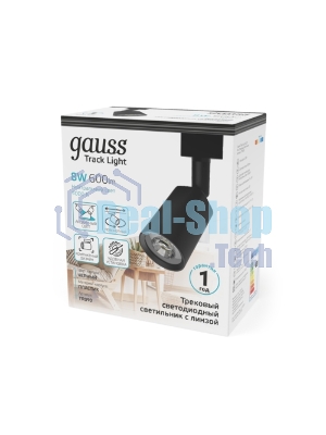 Светильник Gauss TR090 4000K цв.св.:белый нейтральный черный