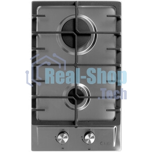 Газовая варочная панель LEX GVS 321 Inox 4000Вт 2 комфорки нерж.сталь