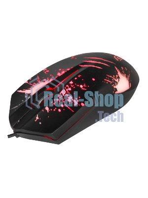 Мышь проводная Oklick 399M STIGMA черный, 1200 dpi, USB, кнопки - 3