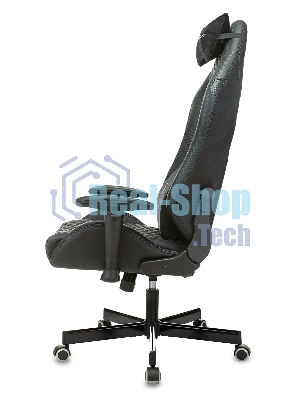 Кресло игровое Knight Neon черный соты эко.кожа с подголов. крестовина металл