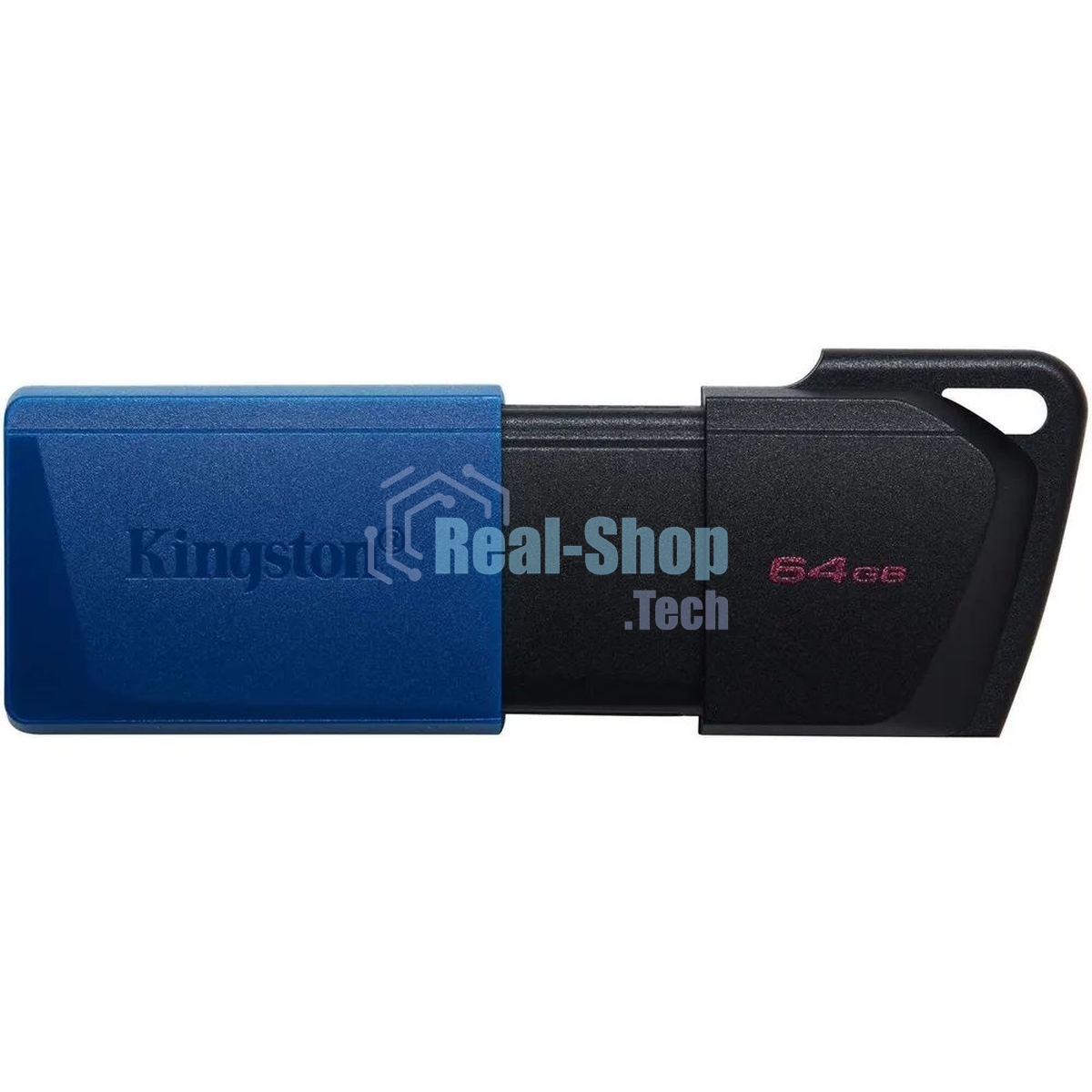Флешка USB Kingston DataTraveler Exodia M (DTXM/64Gb), 64Gb, USB 3.0, R/W 70/45, черный/синий