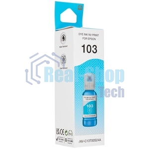 Чернила NVPrint 103 (NV-C13T00S24A) для Epson L1110, L3100 (70 мл) Cyan (в коробке) совместимые