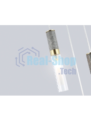 Подвесной светильник с мрамором LH53351/3 GD/CL/WH золото/прозрачный/белый G9*3 max 40W D200*2000