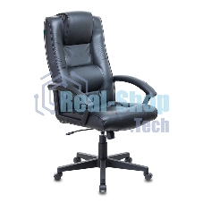 Кресло руководителя Бюрократ T-9906N/BLACK черный, кожа