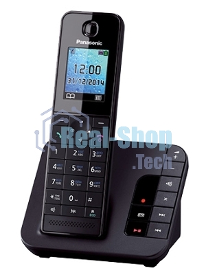 Телефон беспроводной (DECT) Panasonic KX-TGH220RUB черный АОН, Caller ID, 