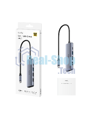 USB-концентратор CUDY UH405, USB Type-C, HDMI, USB, адаптер/ USB Type-C