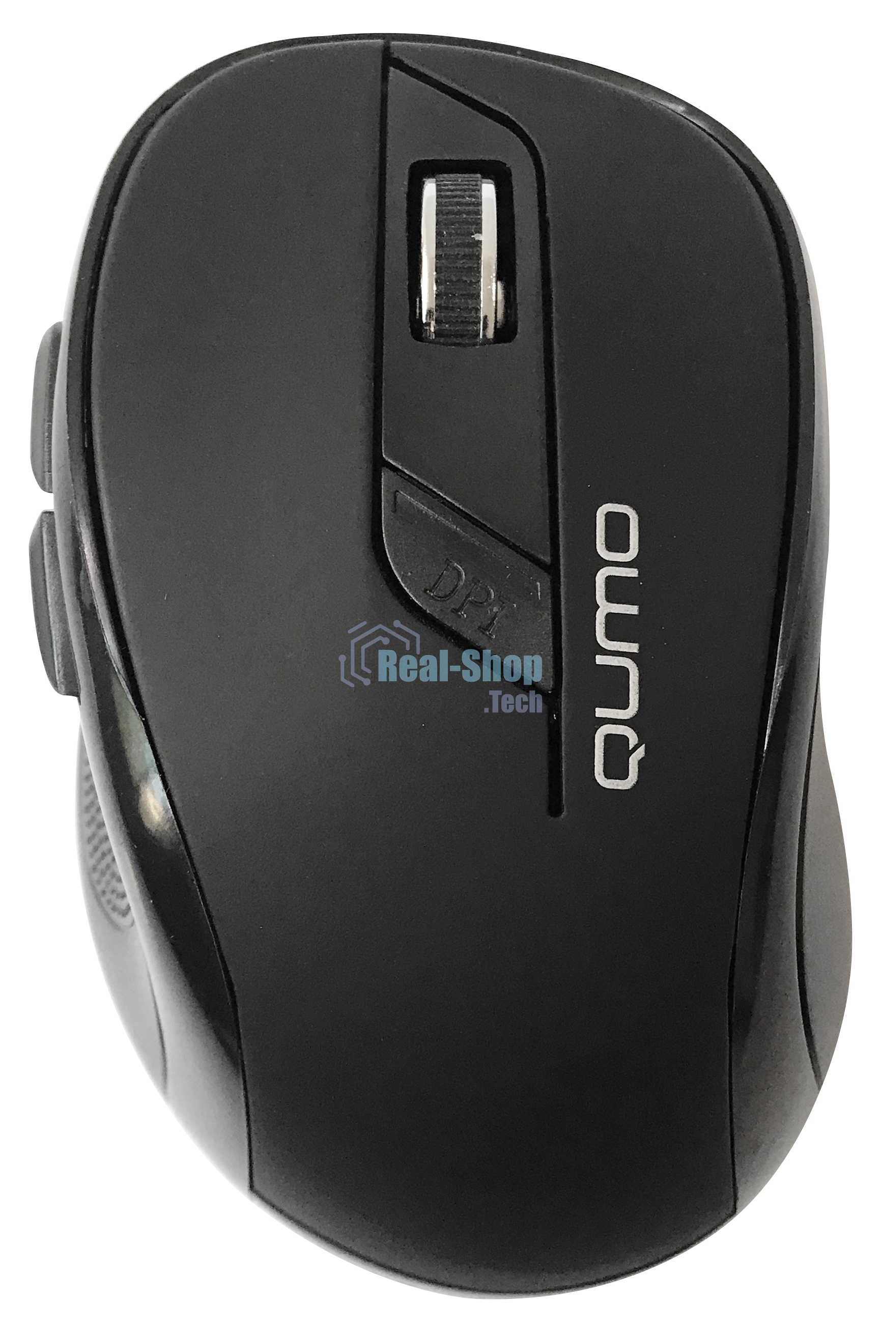 Мышь беспроводная Qumo Office Line M63 серый, 1600 dpi, радиоканал, USB, кнопки - 6