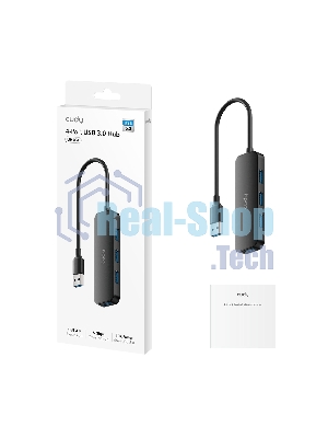 USB-концентратор CUDY UH40A, USB-A, USB 3.0, USB
