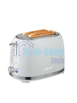 Тостер Centek CT-1432 белый, 850 Вт, 2 слота