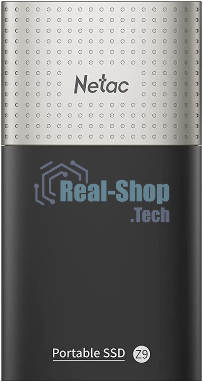 Внешний SSD Netac Z9, 128 Gb, USB 3.2 Gen 2 Type-C, R/W 550/480, черный