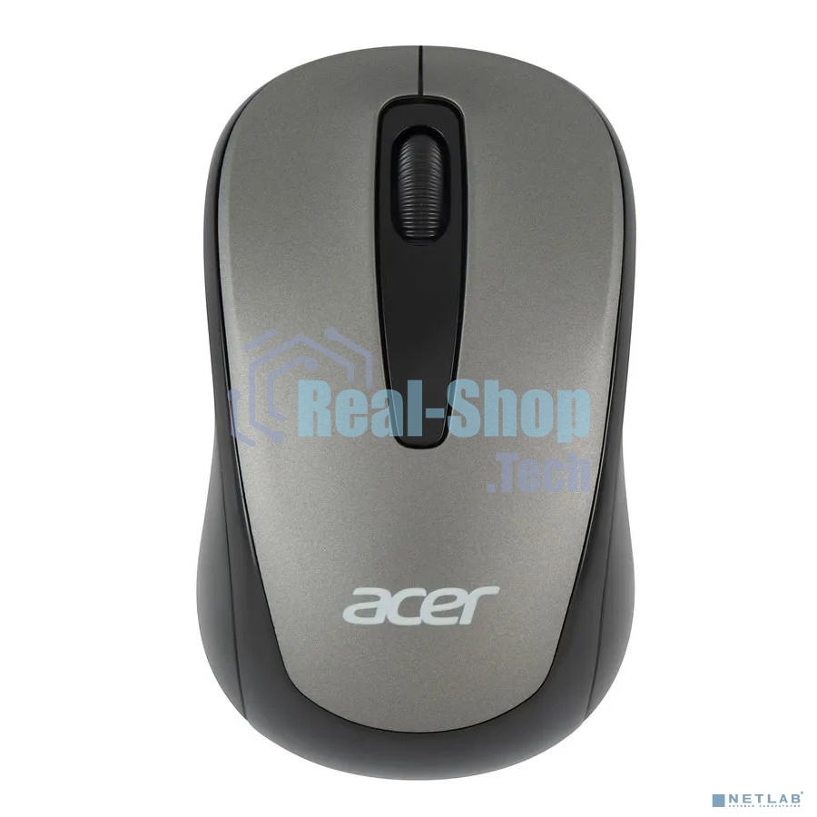 Мышь беспроводная Acer OMR134 серый, 1000 dpi, радиоканал, USB, кнопки - 3