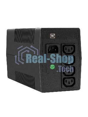 ИБП ExeGate Power NB-800.LED.AVR.4C13.USB (800VA/480W, LED, AVR, 4*C13, USB, батарея 12V 9Ah, Black)