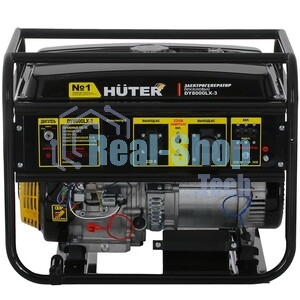 Электрогенератор бензиновый Huter DY8000LX-3, 7 кВт, 91 дБ, 74.8 кг