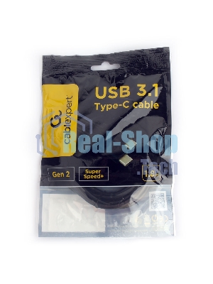 Кабель USB Cablexpert CCP-USB-CMCM2-1.8M, USB3.1 Type-C/Type-C, Gen.2, 10Gbit/s, 5A, 1.8м, пакет