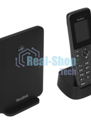 Телефон DECT-трубка Yealink W73P DECT (база W70B+трубка W73H) до 10 SIP-аккаунтов, до 10 трубок на базу, до 20 одноврем. Вызовов