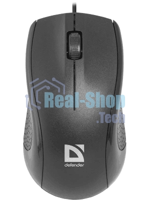 Мышь проводная Defender Optimum MB-160 черный, 1000 dpi, USB, кнопки - 3