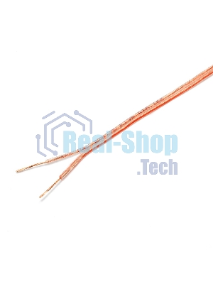 Акустический кабель Cablexpert CC-TC2x0,75-15M, прозрачный, 15 м, бухта