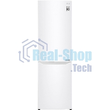Холодильник LG GA-B419SWJL белый двухкамерный 223/79л морозилка снизу, No Frost