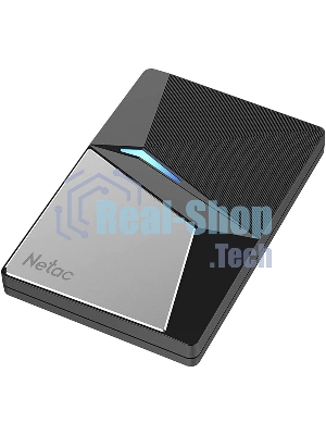 Внешний SSD Netac Z7S, 120 Gb, USB 3.2 Gen 2 Type-C, R/W 550/480, черный