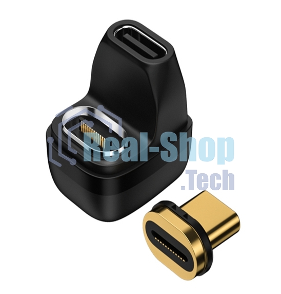 Переходник USB 4 Type-C мама-папа разворот с магнитным разъемом