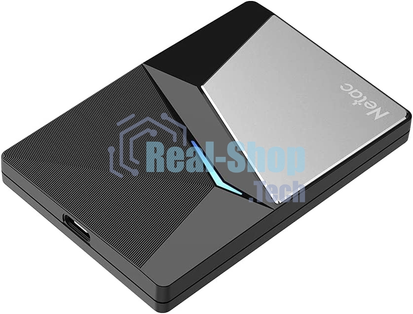 Внешний SSD Netac Z7S, 240 Gb, USB 3.2 Gen 2 Type-C, R/W 550/480, черный