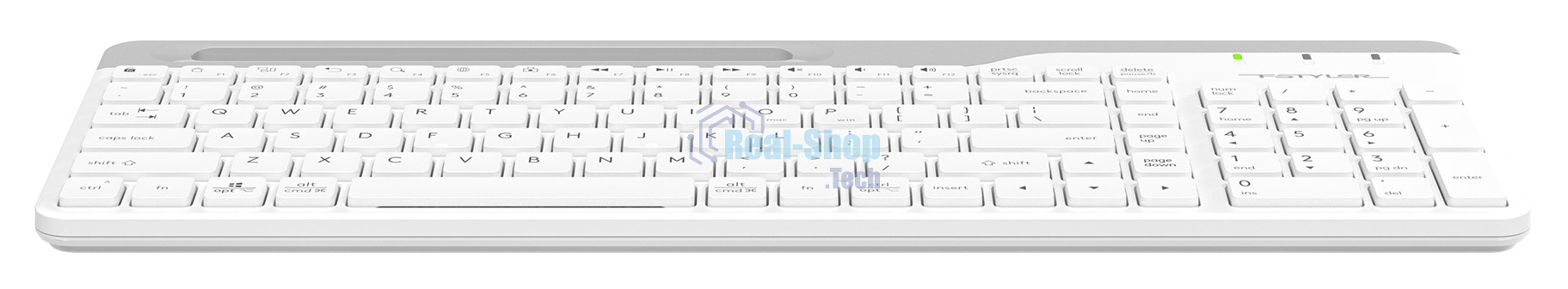 Клавиатура проводная A4Tech Fstyler FK25, USB, белый/серый