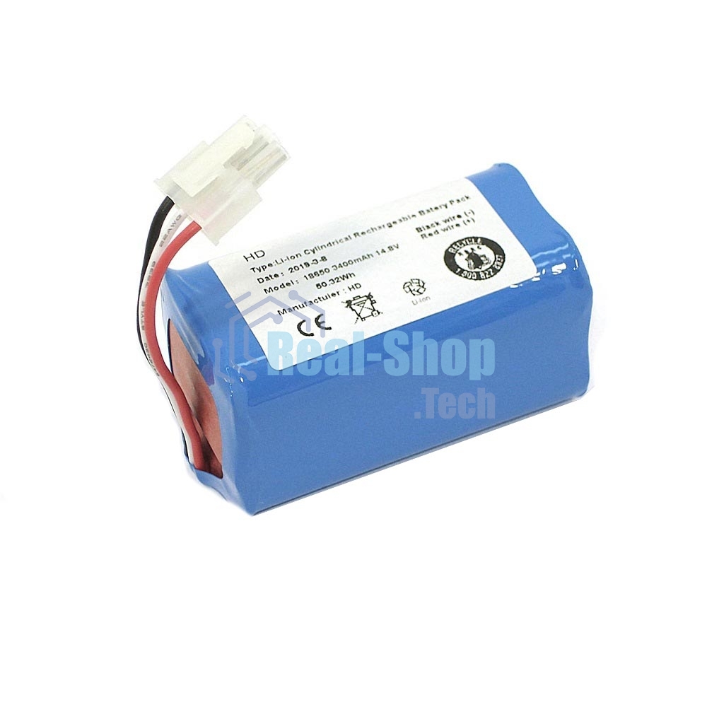 Аккумулятор для пылесоса iClebo Arte, Pop, Smart (EBKRWHCC00978). Li-ion, 3400mAh, 14.4V oem