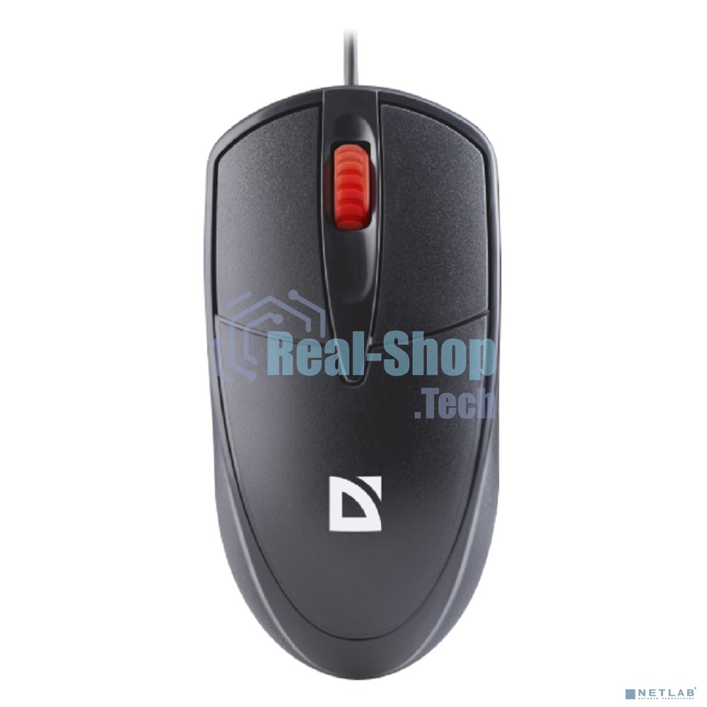 Мышь проводная Defender Icon MB-057 черный, 1000 dpi, USB, кнопки - 3