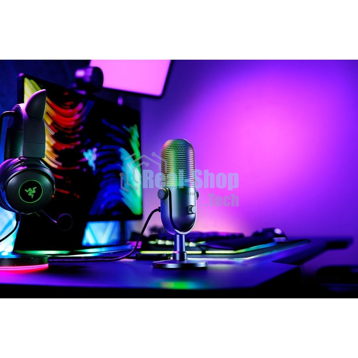 Микрофон Razer Seiren V3 Chroma - черный/Razer Seiren V3 Chroma - черный
