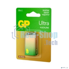 Алкалиновая батарейка GP Ultra Alkaline G-Tech 9V Крона - 1 шт. на блистере