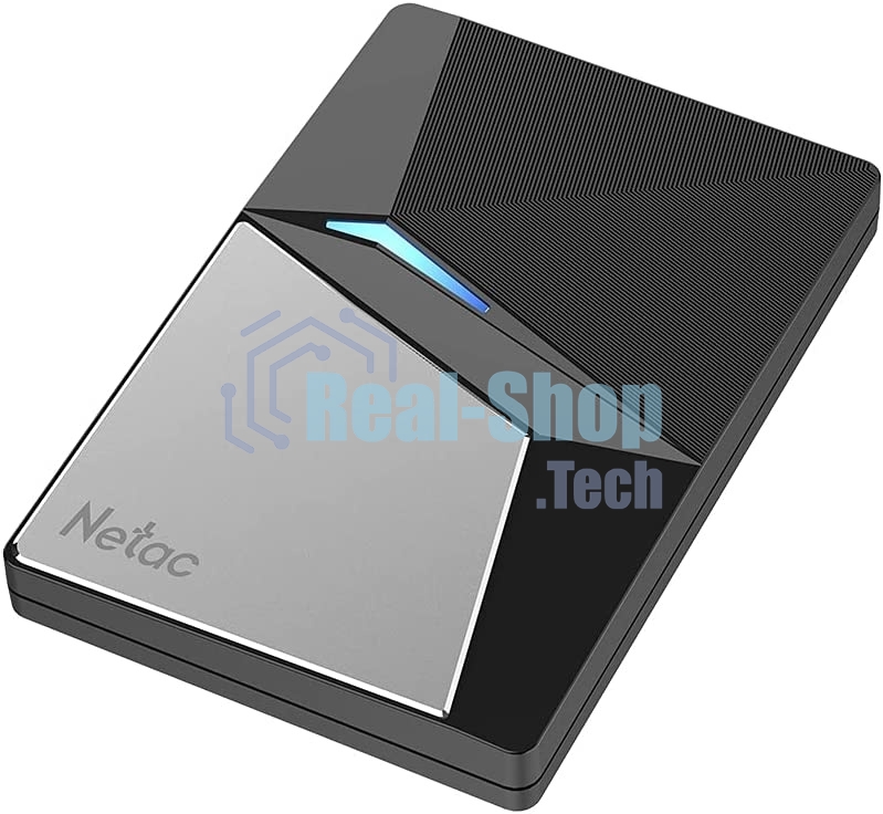 Внешний SSD Netac Z7S, 480 Gb, USB 3.2 Gen 2 Type-C, R/W 550/480, черный
